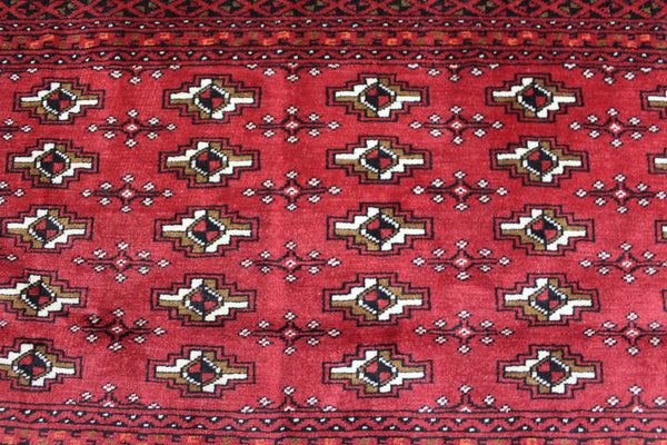 Fine Handmade Persian Turkmen Tribal Rug 115 x 60 cm