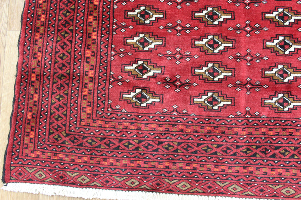 Fine Handmade Persian Turkmen Tribal Rug 115 x 60 cm