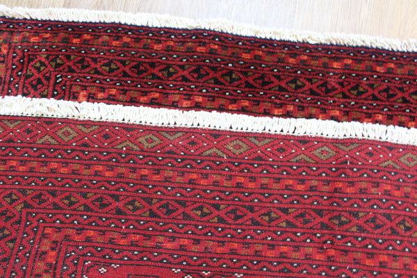 Fine Handmade Persian Turkmen Tribal Rug 115 x 60 cm