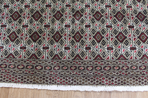Fine Handmade Persian Turkmen Tribal Rug 105 x 50 cm
