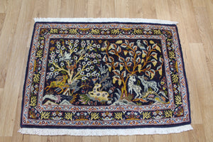 Fine Persian Kashan Rug, Garden design 102 x 72 cm