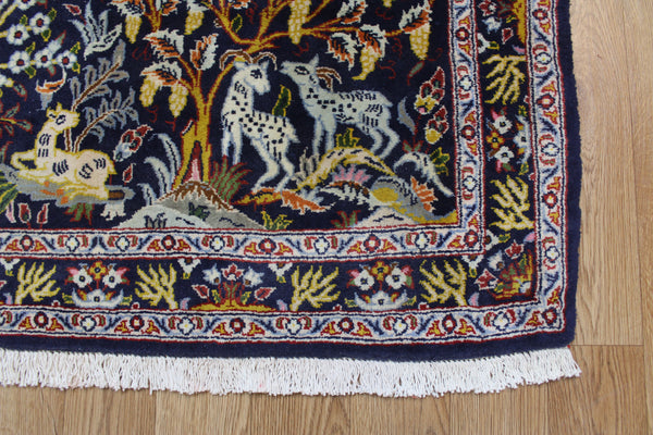 Fine Persian Kashan Rug, Garden design 102 x 72 cm