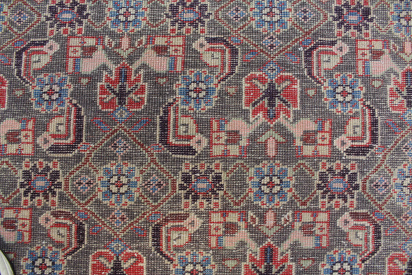 Old Handmade Persian Hamedan Rug, Herati Design 100 x 60 cm