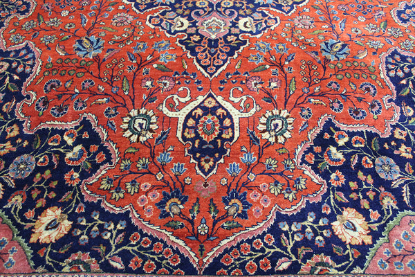 Antique Persian Qazvin Carpet Circa 1920