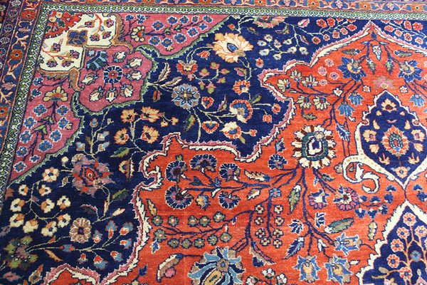 Antique Persian Qazvin Carpet Circa 1920