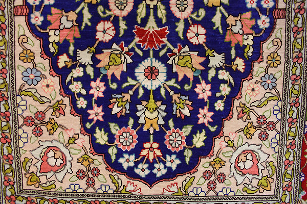 Turkish Hereke Silk Rug 90 x 62 cm