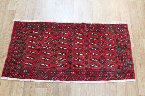 Fine Handmade Persian Turkmen Tribal Rug 120 x 56 cm