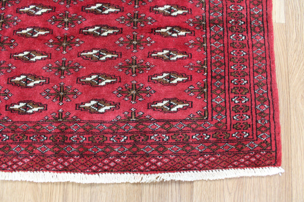 Fine Handmade Persian Turkmen Tribal Rug 120 x 56 cm
