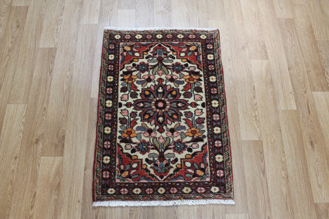 Old Handmade Persian Hamedan rug 88 x 60 cm