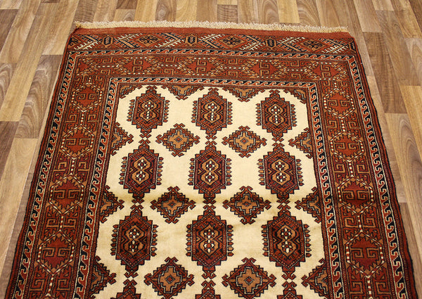 Handmade Persian Turkmen Rug 150 x 110 cm