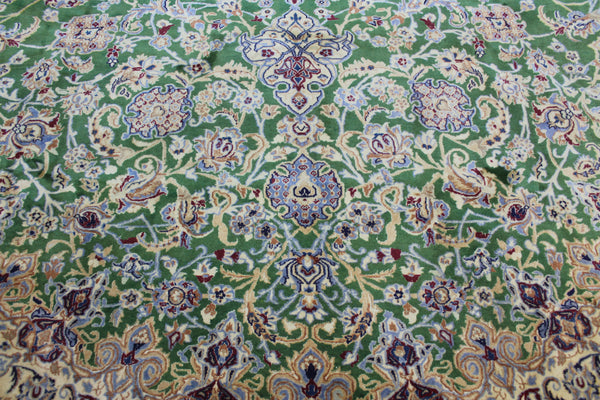 FINE PERSIAN NAIN CARPET SILK AND WOOL  400 x 290 CM