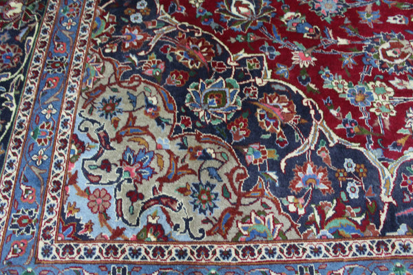 Vintage Handmade Persian Mashad Carpet 400 x 292 cm