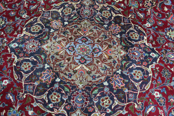 Vintage Handmade Persian Mashad Carpet 400 x 292 cm