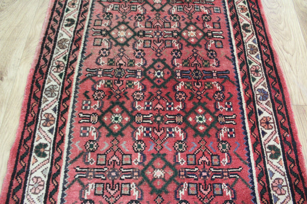 OLD NORTH WEST PERSIAN RUNNER WITH HERATI DESIGN 405 X 75 CM