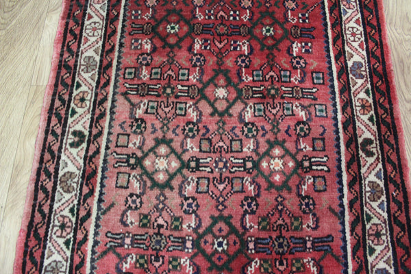 OLD NORTH WEST PERSIAN RUNNER WITH HERATI DESIGN 405 X 75 CM