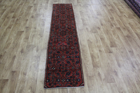OLD NORTH WEST PERSIAN RUNNER WITH HERATI DESIGN 222 x 50 CM