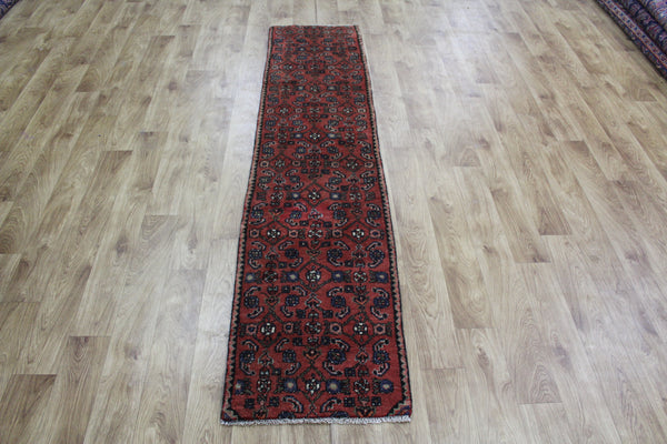 OLD NORTH WEST PERSIAN RUNNER WITH HERATI DESIGN 222 x 50 CM