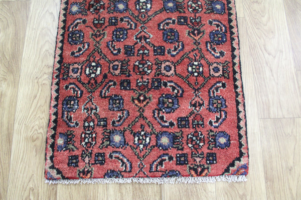 OLD NORTH WEST PERSIAN RUNNER WITH HERATI DESIGN 222 x 50 CM