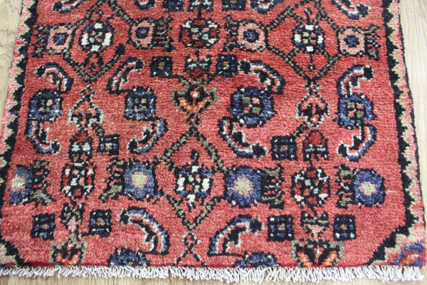 OLD NORTH WEST PERSIAN RUNNER WITH HERATI DESIGN 222 x 50 CM