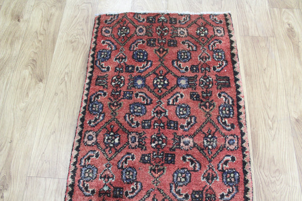 OLD NORTH WEST PERSIAN RUNNER WITH HERATI DESIGN 222 x 50 CM