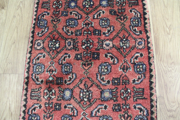 OLD NORTH WEST PERSIAN RUNNER WITH HERATI DESIGN 222 x 50 CM