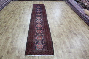 OLD HANDMADE PERSIAN BALUCH RUNNER 330 X 65 CM