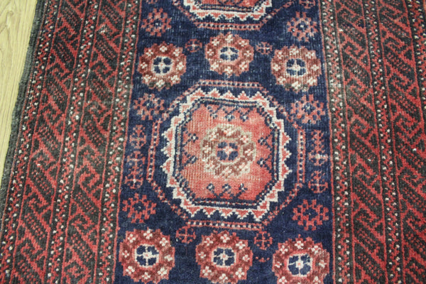 OLD HANDMADE PERSIAN BALUCH RUNNER 330 X 65 CM