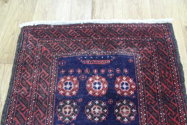 OLD HANDMADE PERSIAN BALUCH RUNNER 330 X 65 CM