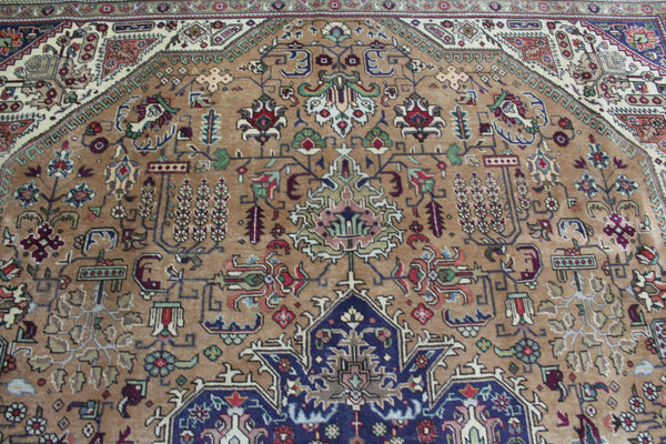 OLD HANDMADE PERSIAN TABRIZ CARPET FLORAL DESING 390 X 290 CM