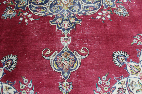 SIGNED HANDMADE PERSIAN TABRIZ CARPET 313 X 209 CM