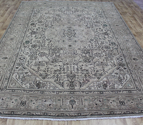 Vintage Persian Tabriz Overdyed Carpet 355 x 250 cm