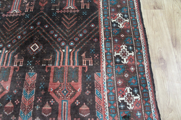 OLD PERSIAN BALUCH RUNNER IN GREAT CONDITION 271 X 125 CM