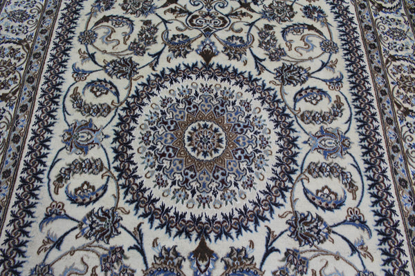 PERSIAN NAIN CARPET WOOL AND SILK, GREAT DESIGN AND SUPERB COLOURS 300 x 192 CM