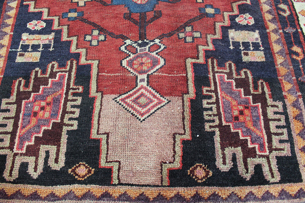 Antique Persian Shiraz rug Tree of Life design 175 x 145 cm