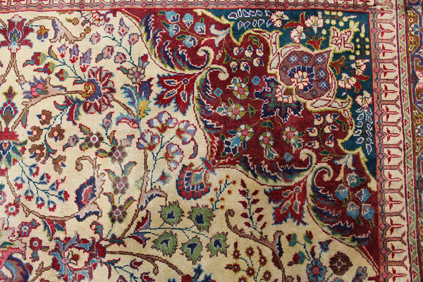 Old Handmade Persian Tabriz Carpet 395 x 300 cm