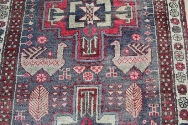 OLD HANDMAE PERSIAN KARAJA RUNNER, VERY HARD WEARING, 275 x 85 CM