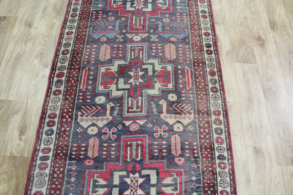 OLD HANDMAE PERSIAN KARAJA RUNNER, VERY HARD WEARING, 275 x 85 CM