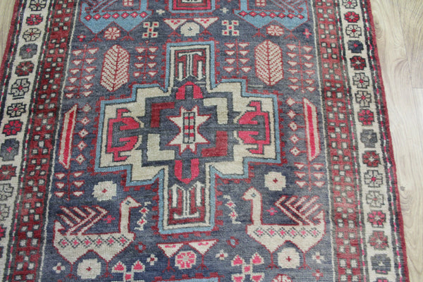 OLD HANDMAE PERSIAN KARAJA RUNNER, VERY HARD WEARING, 275 x 85 CM