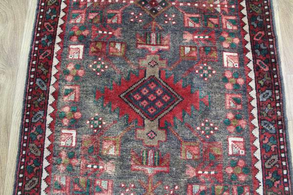 OLD HANDMADE PERSIAN KARAJEH LONG RUNNER 400 X 70 CM