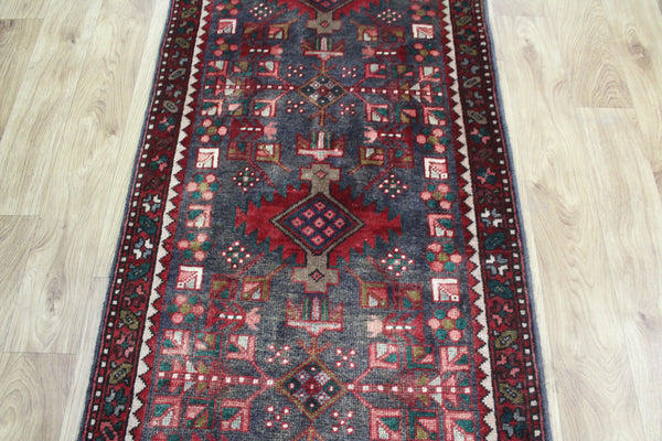 OLD HANDMADE PERSIAN KARAJEH LONG RUNNER 400 X 70 CM