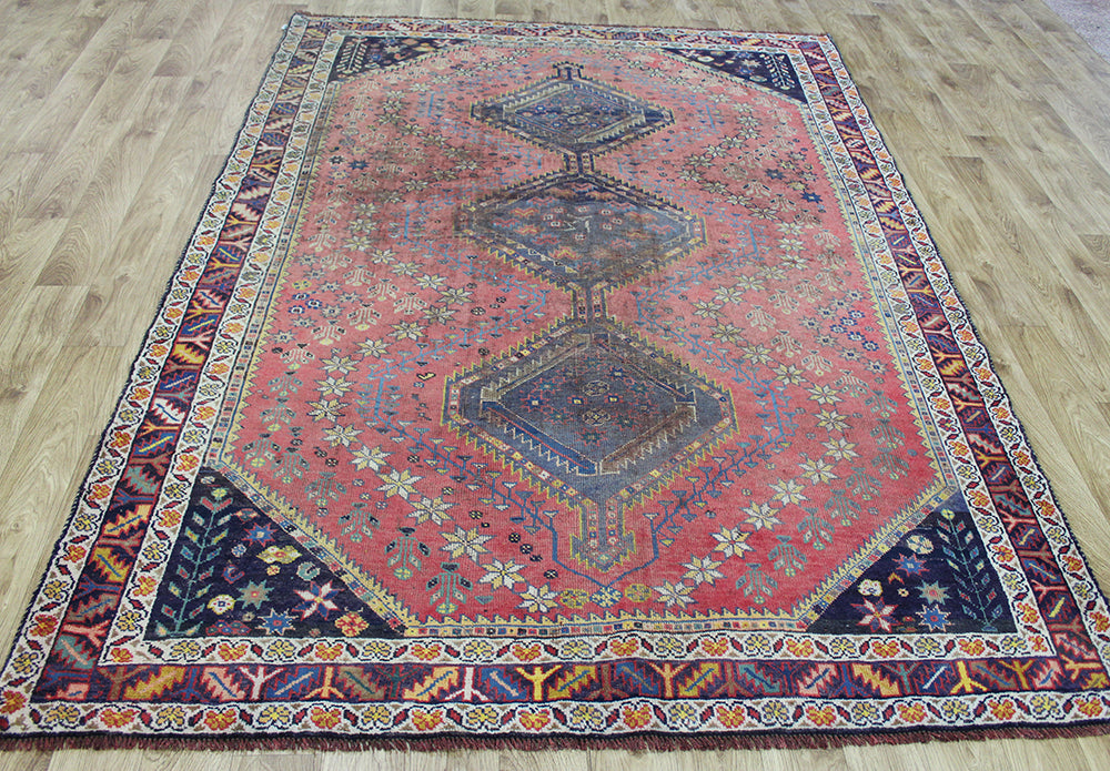 Antique Persian Qashqai Rug Circa 1900