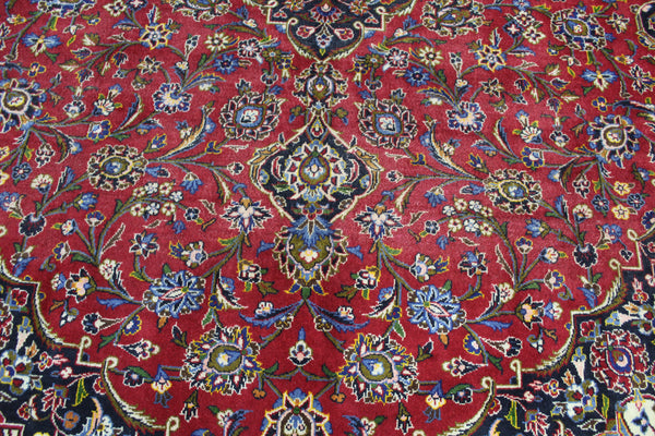 SIGNED HANDMADE PERSIAN KASHAN CARPET 403 X 285 CM