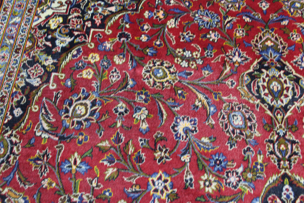 SIGNED HANDMADE PERSIAN KASHAN CARPET 403 X 285 CM