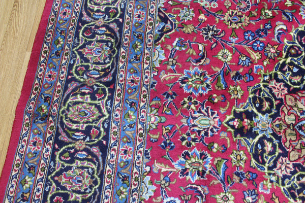 FINE HANDMADE PERSIAN MASHAD CARPET, FLORAL DESIGN 300 X 200 CM