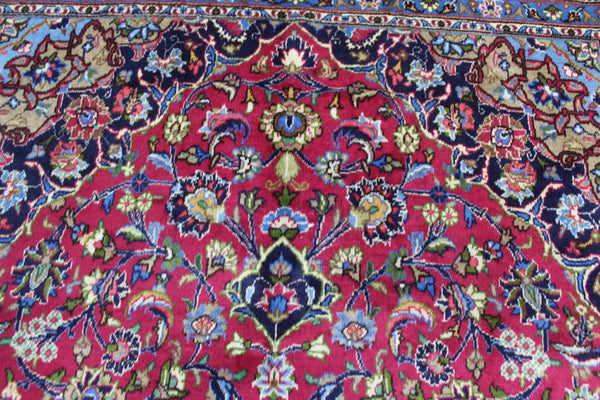 FINE HANDMADE PERSIAN MASHAD CARPET, FLORAL DESIGN 300 X 200 CM