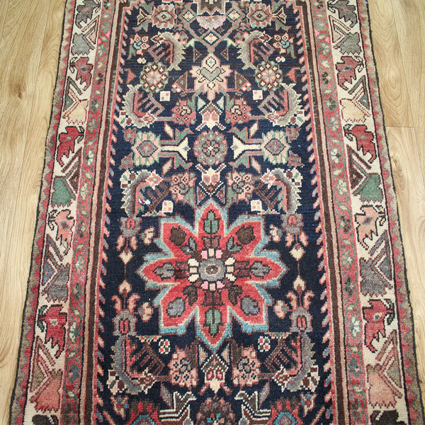 Old Handmade Persian Hamadan Runner 285 x 90cm