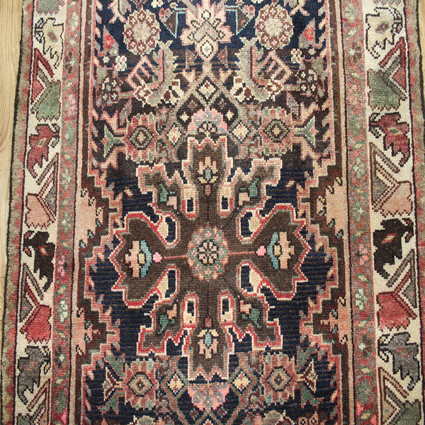 Old Handmade Persian Hamadan Runner 285 x 90cm